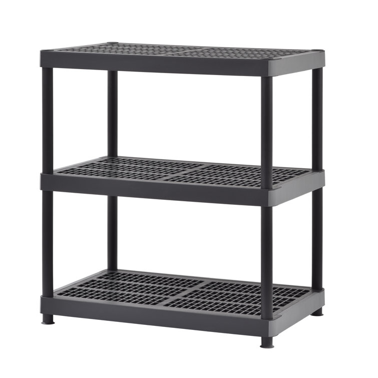 Juggernaut Storage 36" H x 36" W x 24" D 3Level Plastic Shelving